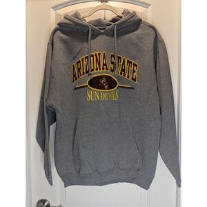 Varsity Athletic Arizona State Sun Devils Hoodie Gray Embroidered ASU Sparky L